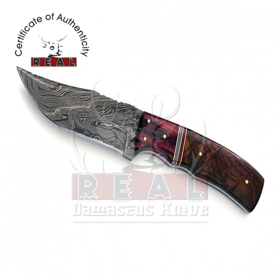Custom Handmade Damascus Hunting Knife | FIXED BLADE KNIFE | Damascus Knife For Sale